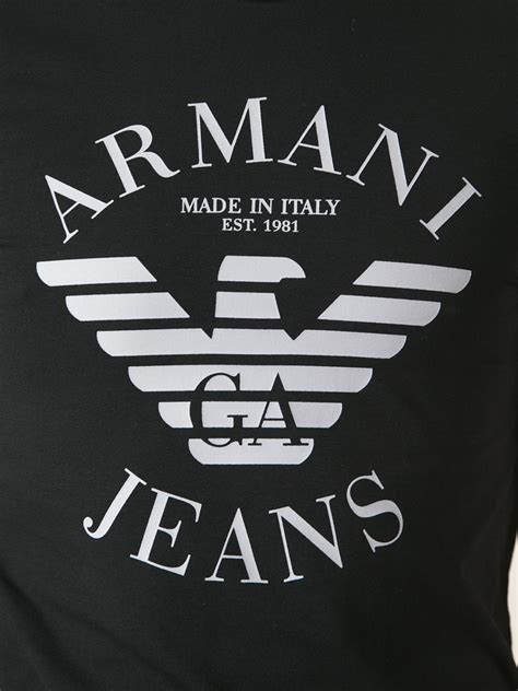 armani logo jeans.